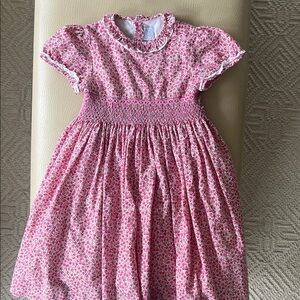 Charming Pink Floral Kids Formal Dress